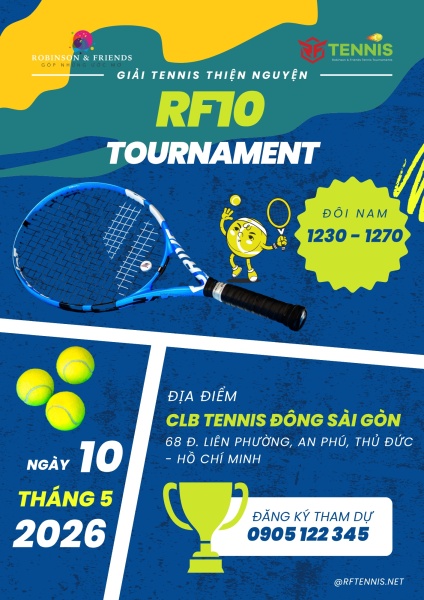 GIẢI TENNIS THIỆN NGUYỆN LẦN 10