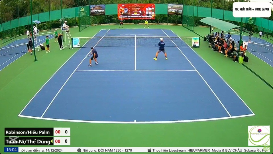 [RF7 - Đôi nam 1230] Vòng 3: Robinson/Trần Hiếu 6 - 4 Tuấn Ní/Thế Dũng