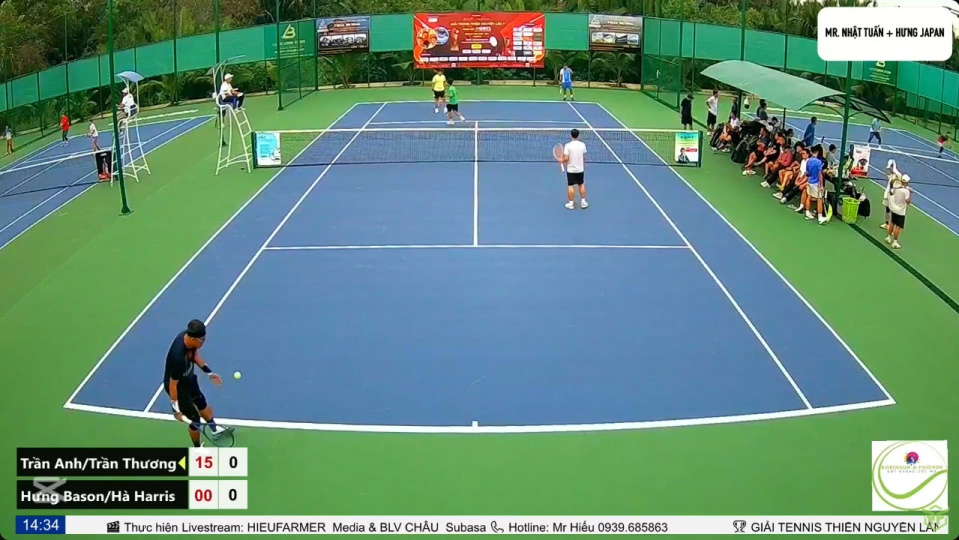 [RF7 - Đôi nam 1270] Vòng 1/16: Thương Trần/Trần Anh 1 - 6 Hưng Bason/Hà Harris