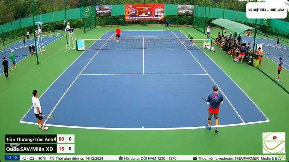 [RF7 - Đôi nam 1270] Vòng 1: Thương Trần/Trần Anh 6 - 4 Quốc SAV/Miên Xây Dựng